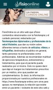 How fisioterapia-online.com looks like on a mobile device such as an iPhone.