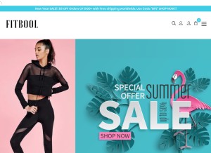 How fitbool.com looks like on a tablet such as an iPad.