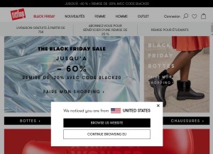 How fitflop.com looks like on a tablet such as an iPad.