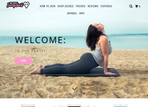 How fitgirls.com looks like on a tablet such as an iPad.