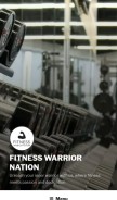 How fitnesswarriornation.com looks like on a mobile device such as an iPhone.