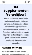 How fitnesswatcher.nl looks like on a mobile device such as an iPhone.