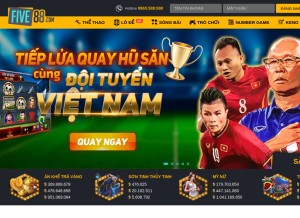 How five88.com looks like on a tablet such as an iPad.