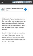 How fiveminutelessons.com looks like on a mobile device such as an iPhone.