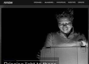 How fiveyearsout.com looks like on a tablet such as an iPad.