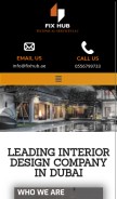 How fixhub.ae looks like on a mobile device such as an iPhone.
