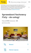 How fixly.pl looks like on a mobile device such as an iPhone.