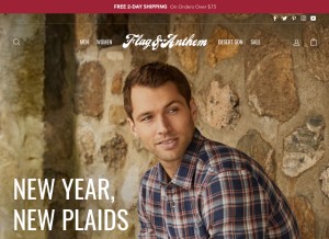 How flagandanthem.com looks like on a tablet such as an iPad.