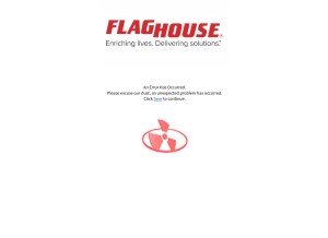 How flaghouse.com looks like on a tablet such as an iPad.