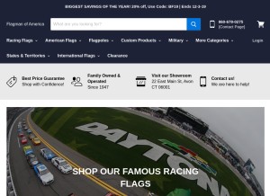 How flagman.com looks like on a tablet such as an iPad.
