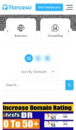 How flance4u.com looks like on a mobile device such as an iPhone.