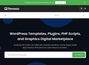 How flance4u.net looks like on a tablet such as an iPad.