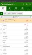 How flashscore.info looks like on a mobile device such as an iPhone.