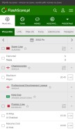 How flashscore.pl looks like on a mobile device such as an iPhone.