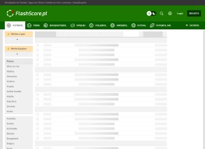 How flashscore.pt looks like on a tablet such as an iPad.