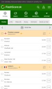 How flashscore.sk looks like on a mobile device such as an iPhone.