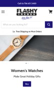 How flashytrends.com looks like on a mobile device such as an iPhone.
