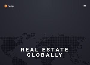 How flatfy.com looks like on a tablet such as an iPad.