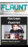 How flaunt.nu looks like on a mobile device such as an iPhone.