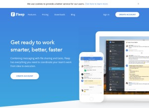 How fleep.io looks like on a tablet such as an iPad.
