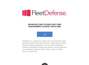 How fleetdefense.com looks like on a tablet such as an iPad.