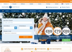 How fletcher.nl looks like on a tablet such as an iPad.