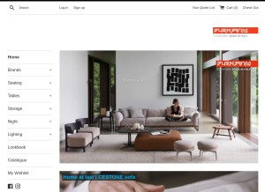 How flexform.sg looks like on a tablet such as an iPad.