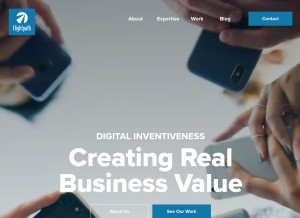 How flightpath.com looks like on a tablet such as an iPad.