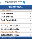 How flightview.com looks like on a mobile device such as an iPhone.