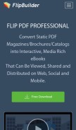 How flipbuilder.com looks like on a mobile device such as an iPhone.