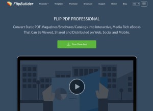 How flipbuilder.com looks like on a tablet such as an iPad.