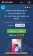 How fliphtml5.com looks like on a mobile device such as an iPhone.