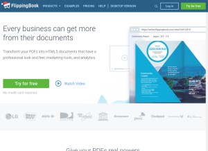 How flippingbook.com looks like on a tablet such as an iPad.