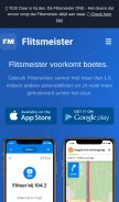 How flitsmeister.app looks like on a mobile device such as an iPhone.