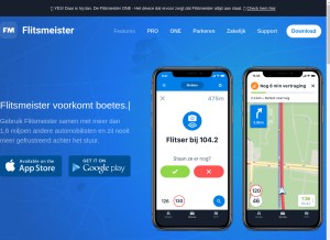 How flitsmeister.app looks like on a tablet such as an iPad.