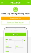 How flixbus.com looks like on a mobile device such as an iPhone.