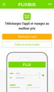 How flixbus.fr looks like on a mobile device such as an iPhone.