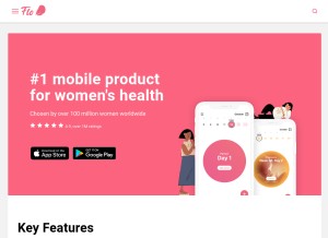 How flo.health looks like on a tablet such as an iPad.