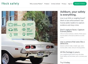 How flocksafety.com looks like on a tablet such as an iPad.