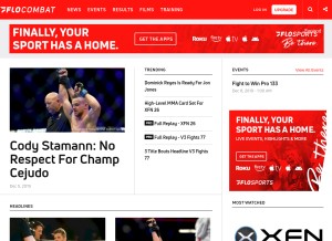 How flocombat.com looks like on a tablet such as an iPad.