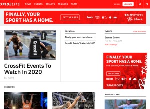 How floelite.com looks like on a tablet such as an iPad.