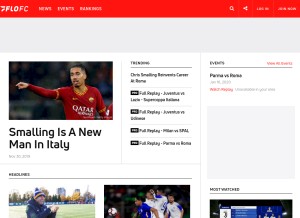 How flofc.com looks like on a tablet such as an iPad.