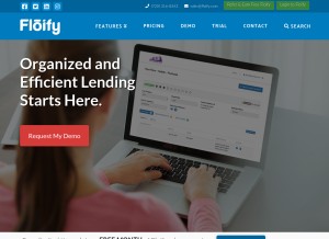 How floify.com looks like on a tablet such as an iPad.