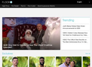 How floor8.com looks like on a tablet such as an iPad.