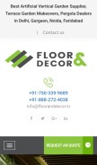 How flooranddecor.in looks like on a mobile device such as an iPhone.