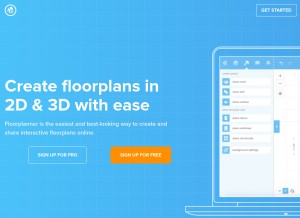 How floorplanner.com looks like on a tablet such as an iPad.