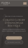 How floraonmadison.com looks like on a mobile device such as an iPhone.