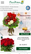 How floraprima.de looks like on a mobile device such as an iPhone.