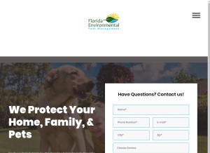 How florida-environmental.com looks like on a tablet such as an iPad.