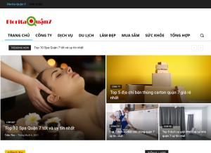 How floritaquan7.com looks like on a tablet such as an iPad.